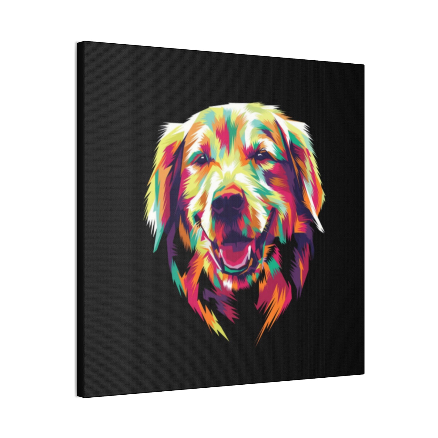 Color Burst Golden Smile Canvas | Eco-Limited