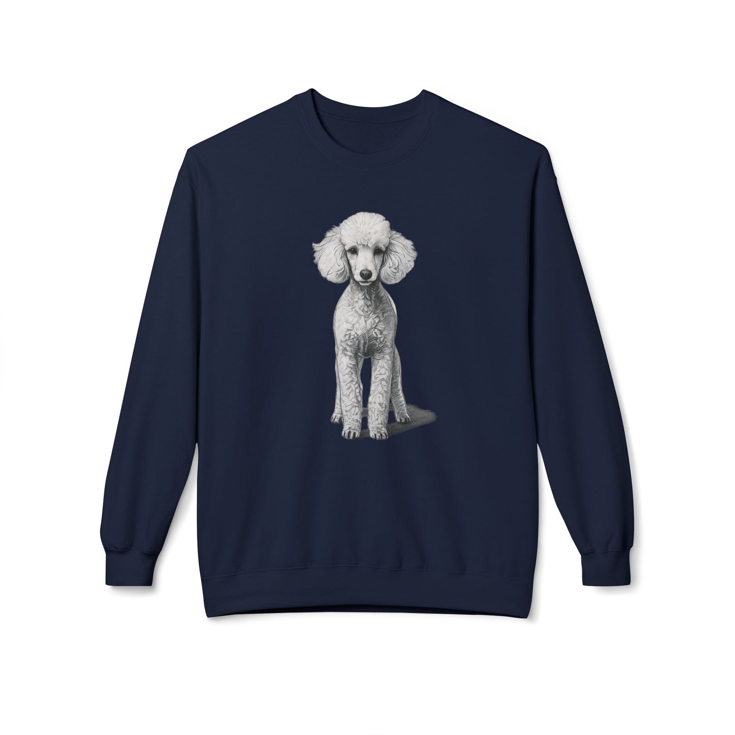 Elegant Poodle Illustration Sweatshirt | Eco-Limited