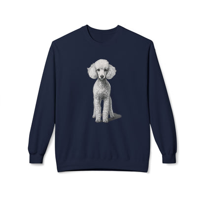 Elegant Poodle Illustration Sweatshirt | Eco-Limited