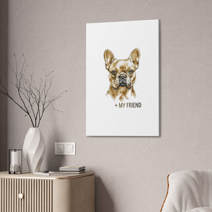 French Bulldog My Friend Canvas Wall Art | Eco Limited