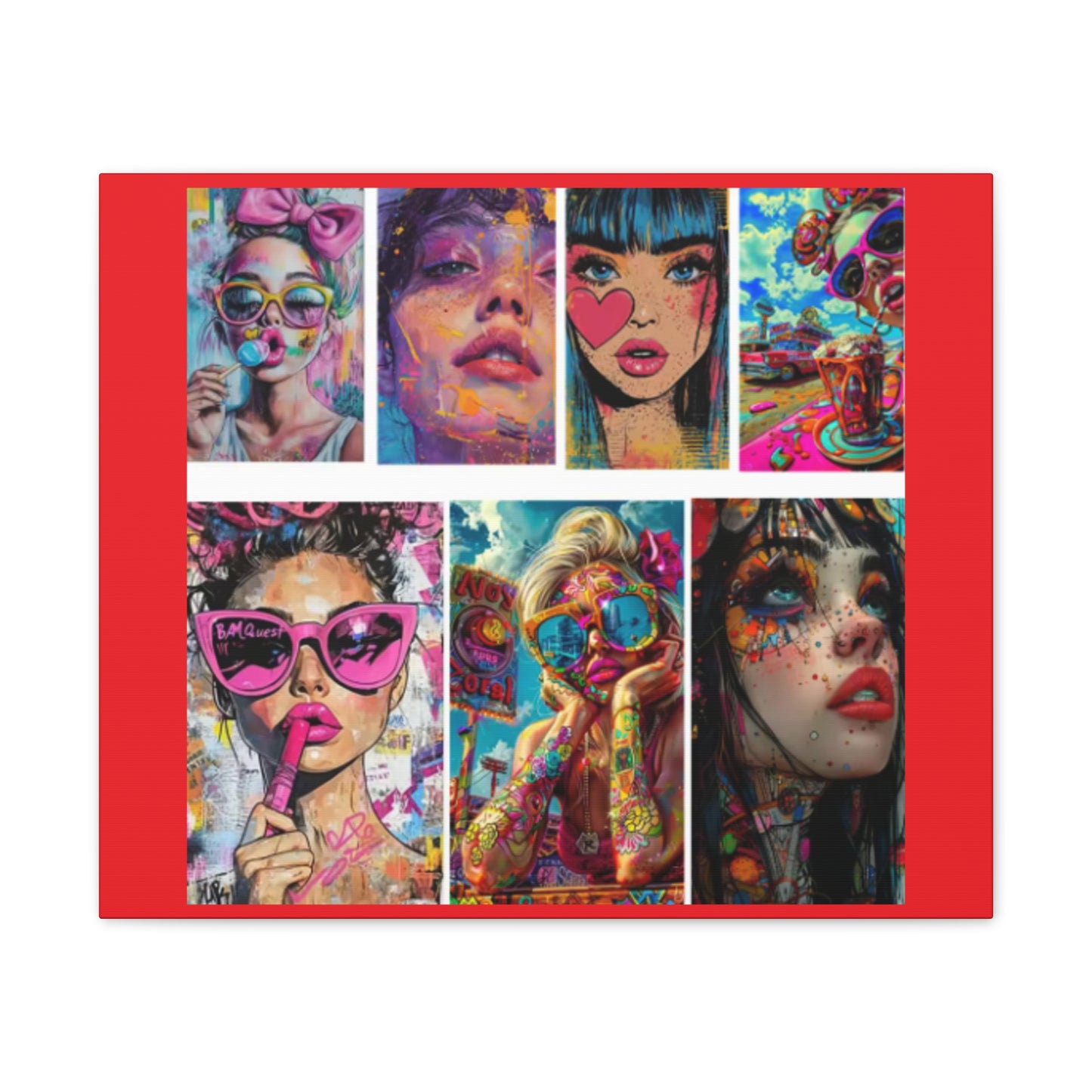 Pop Art Muse Canvas | Statement Wall Art