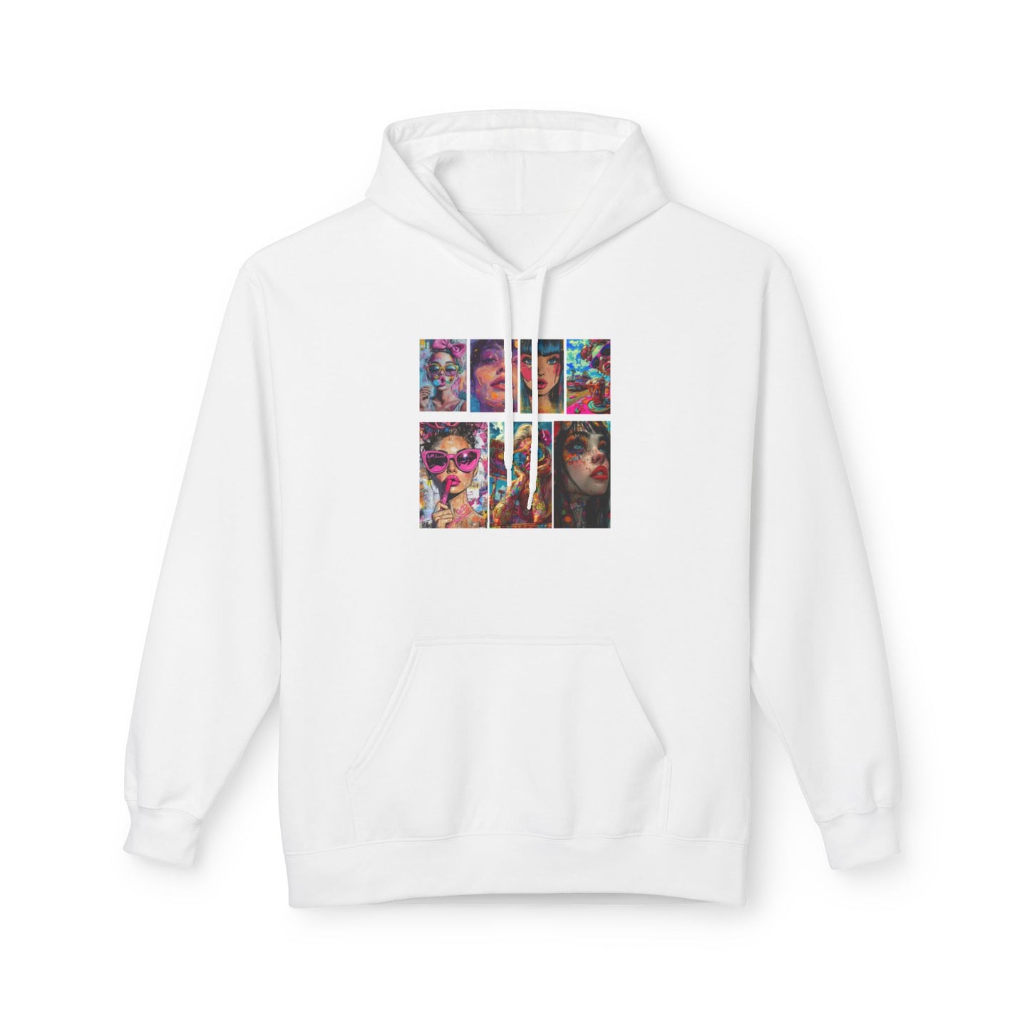 Color Pop Fashion Art Graphic Hoodie | Eco-Limited