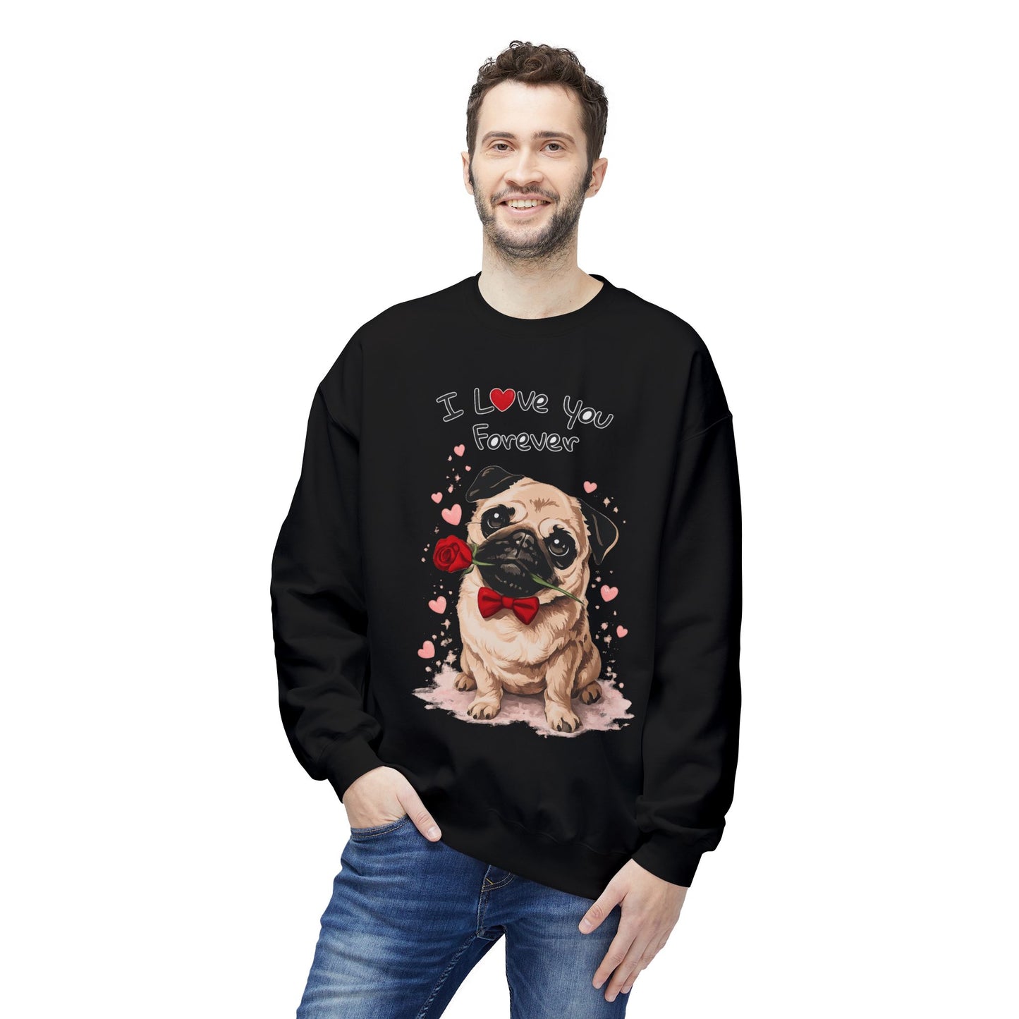 Pug Love Forever Sweater | Eco-Limited