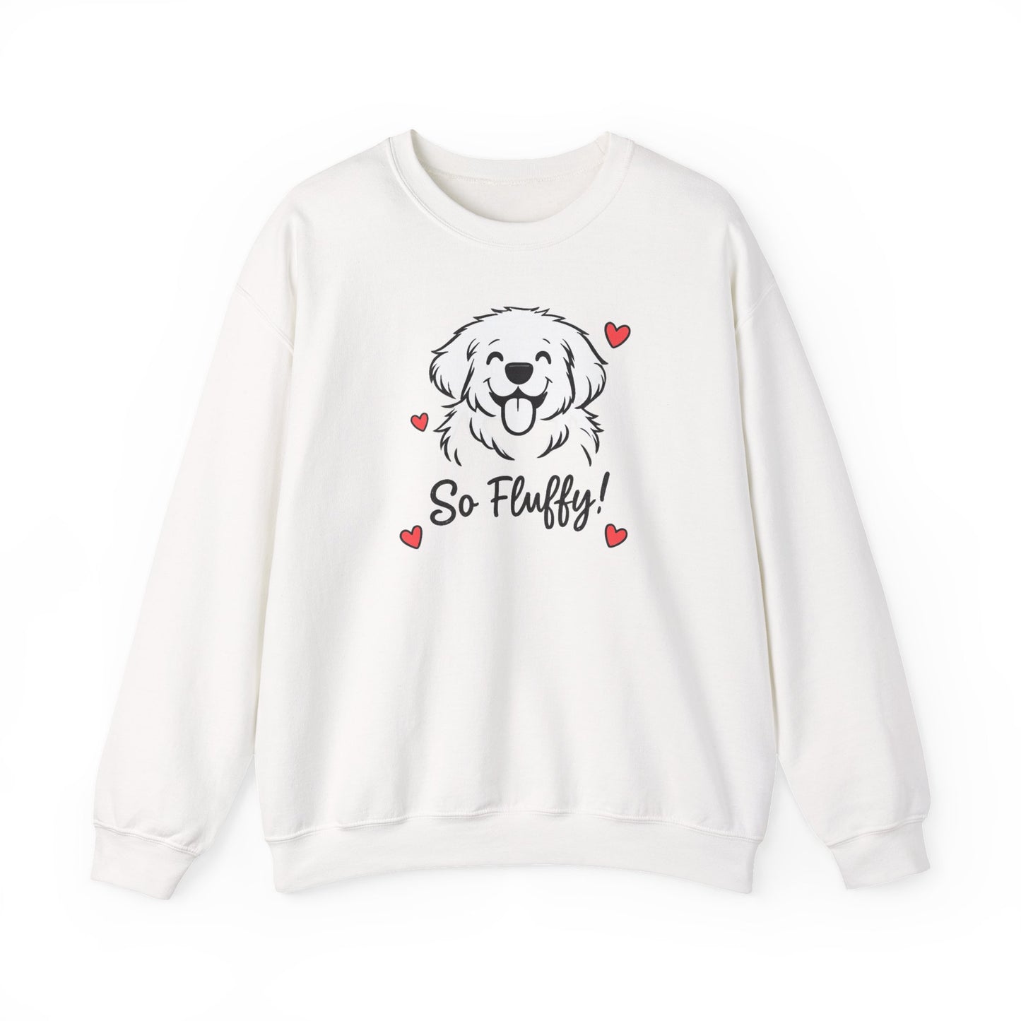 So Fluffy Puppy Graphic Sweatshirt | Eco-Limited