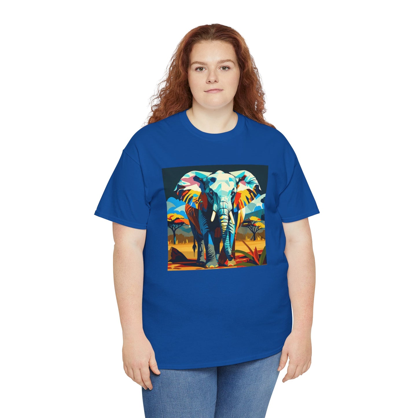 Colorful Elephant Art T-Shirt | Eco-Limited