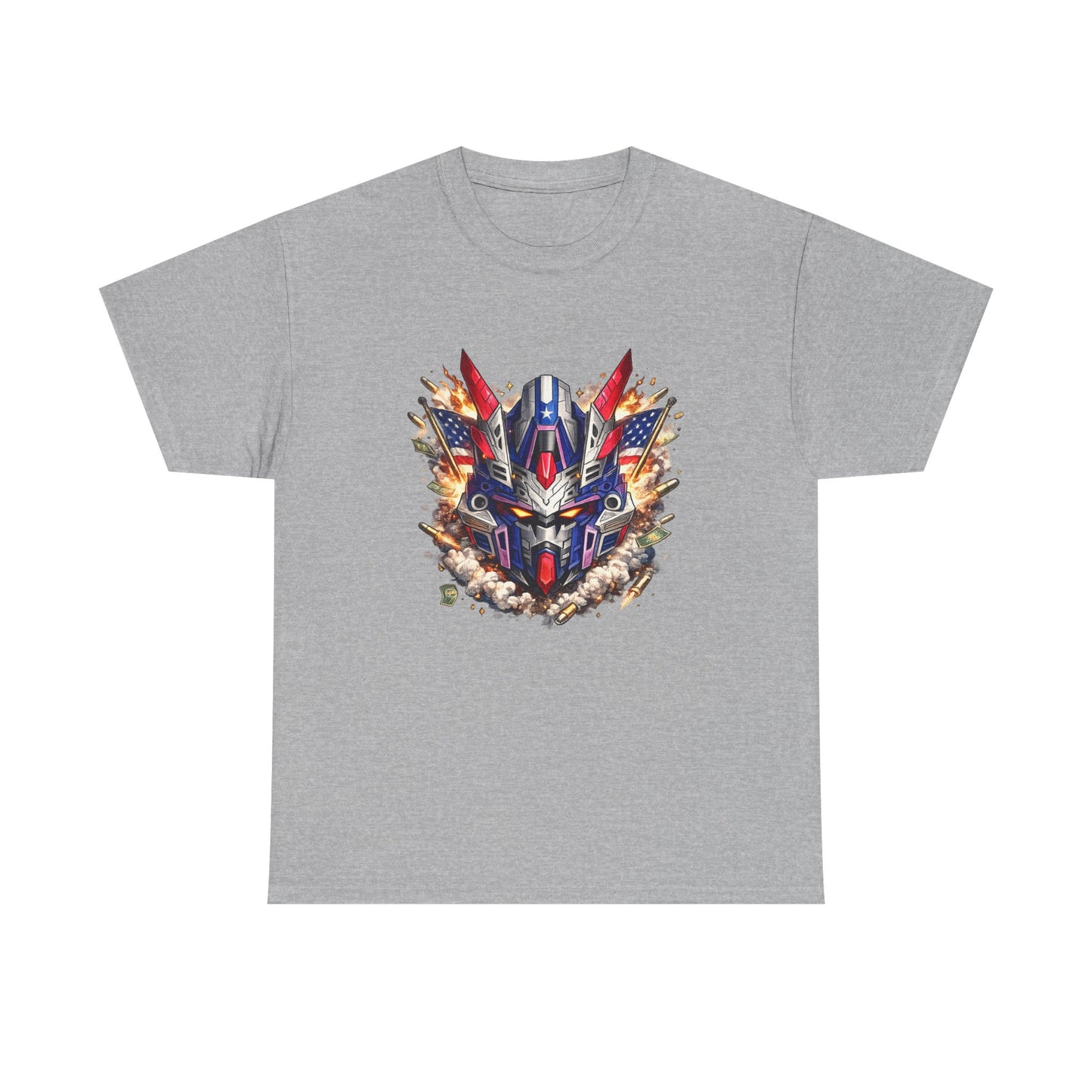 Patriot Mecha Helmet Graphic T-Shirt | Eco - Limited