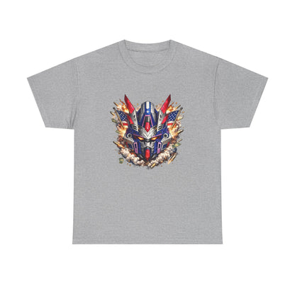 Patriot Mecha Helmet Graphic T-Shirt | Eco - Limited