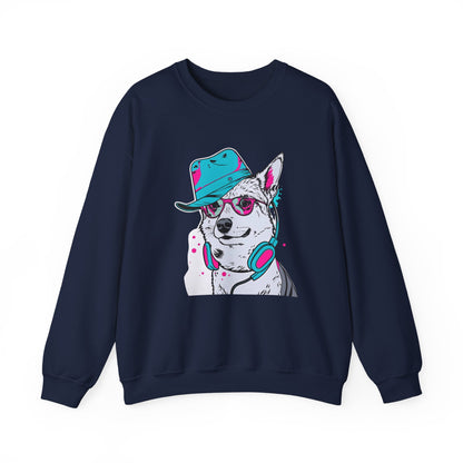Urban DJ Dog Art Sweater | Eco-Limited