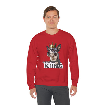 King Dog Crown Art Sweatshirt | Eco-Limited