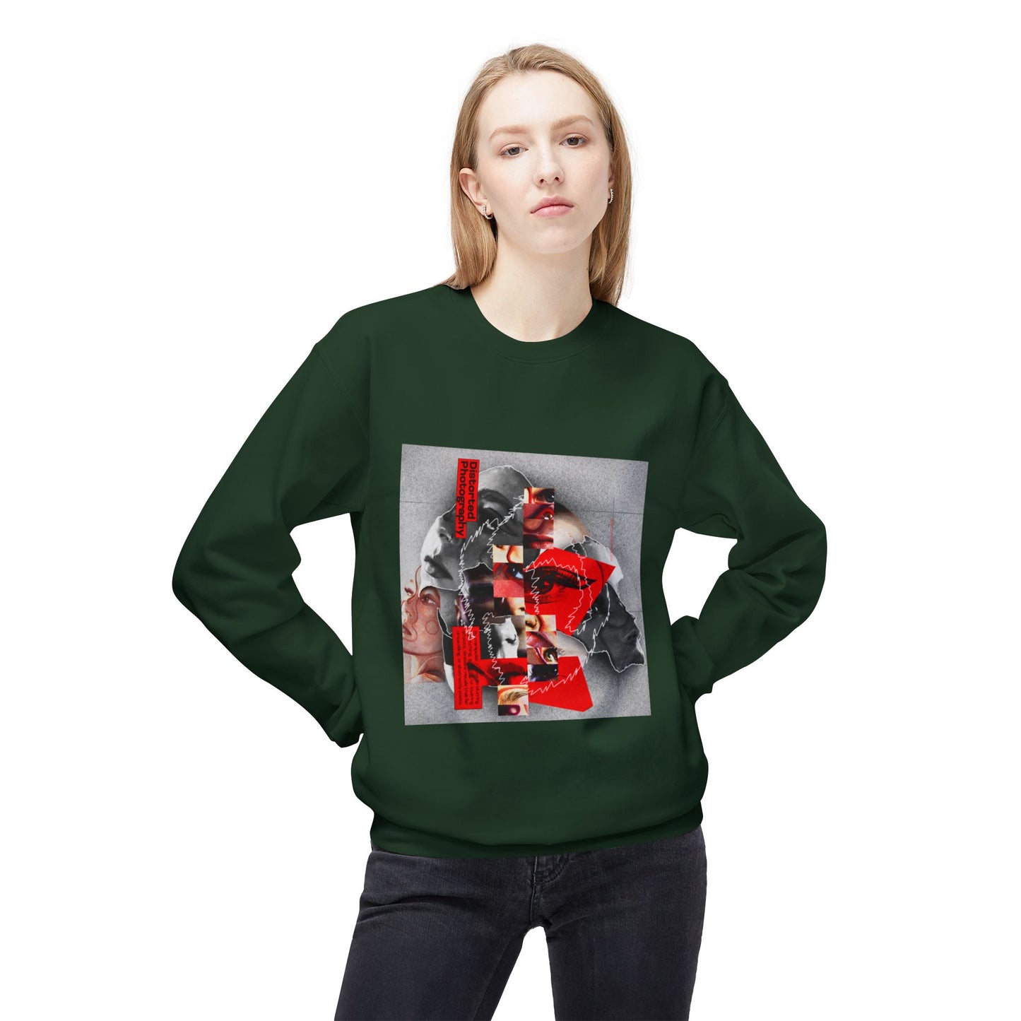 Surreal Identity Collage Sweatshirt | Eco-Limited
