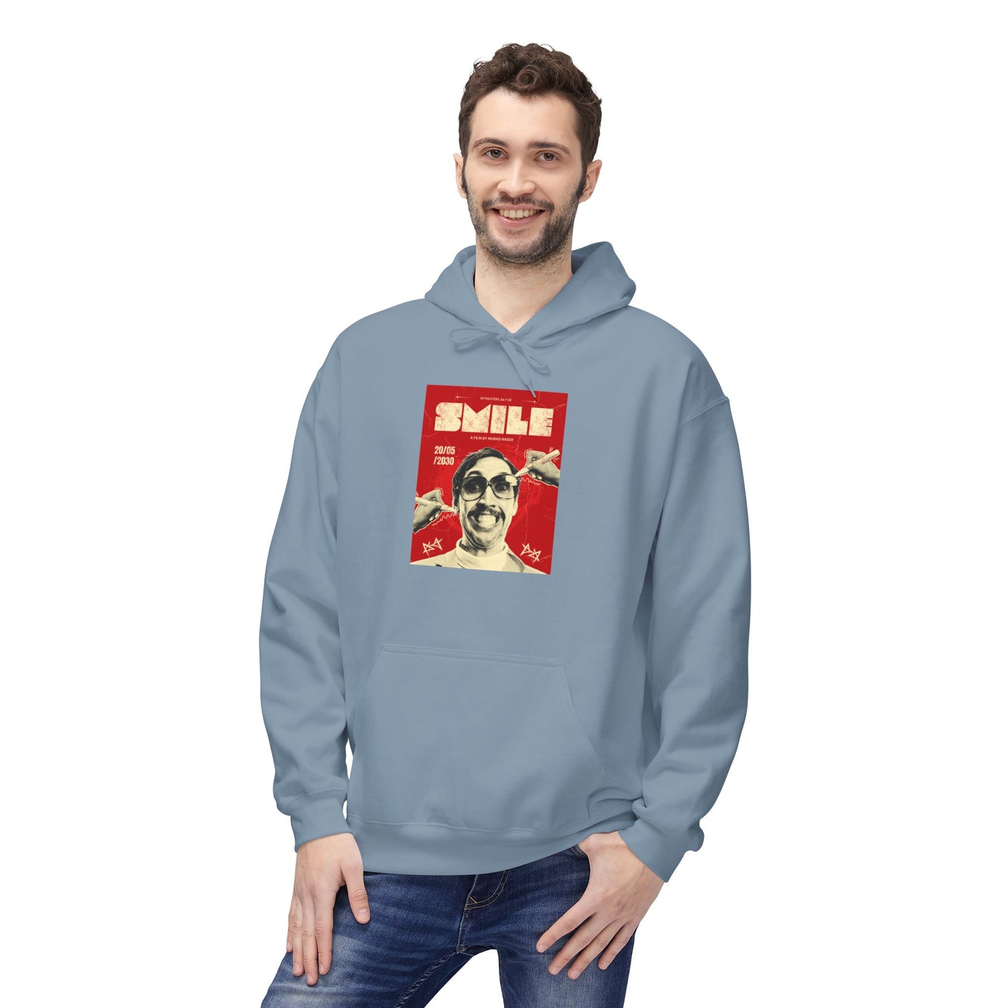 Bold Red Poster Graphic Hoodie | Street Art Edition