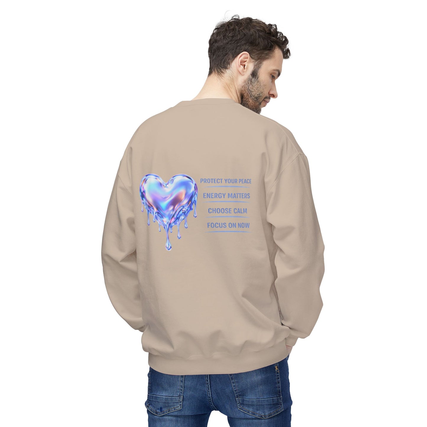 Protect Your Peace Heart Sweatshirt | Eco-Limited