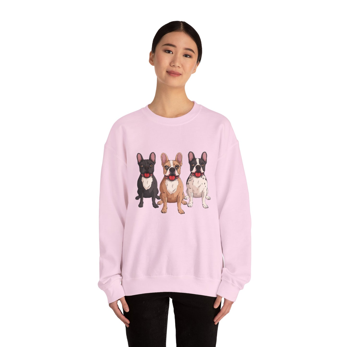 French Bulldog Trio Graphic Sweatshirt|Eco-Friendly - Limited