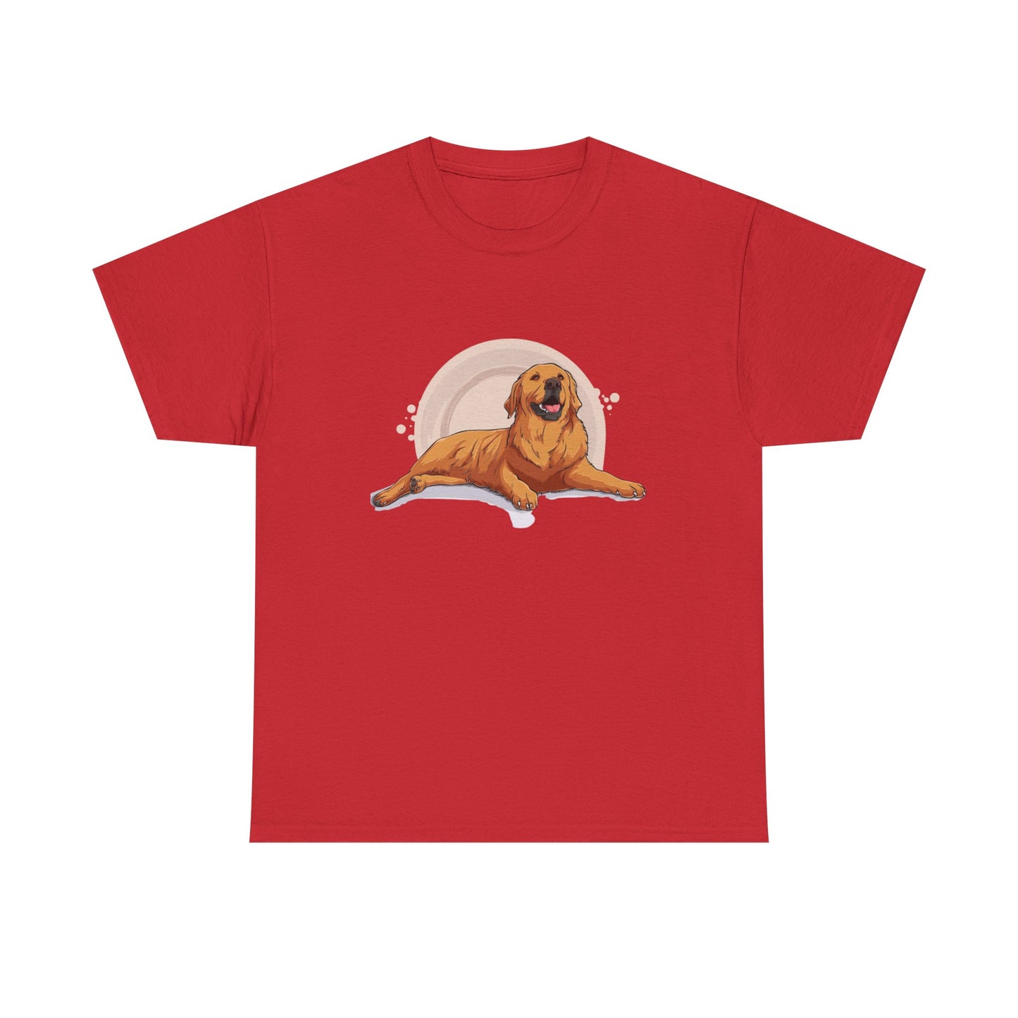 Golden Retriever Graphic Relaxed Tee|Eco-Friendly - Limited