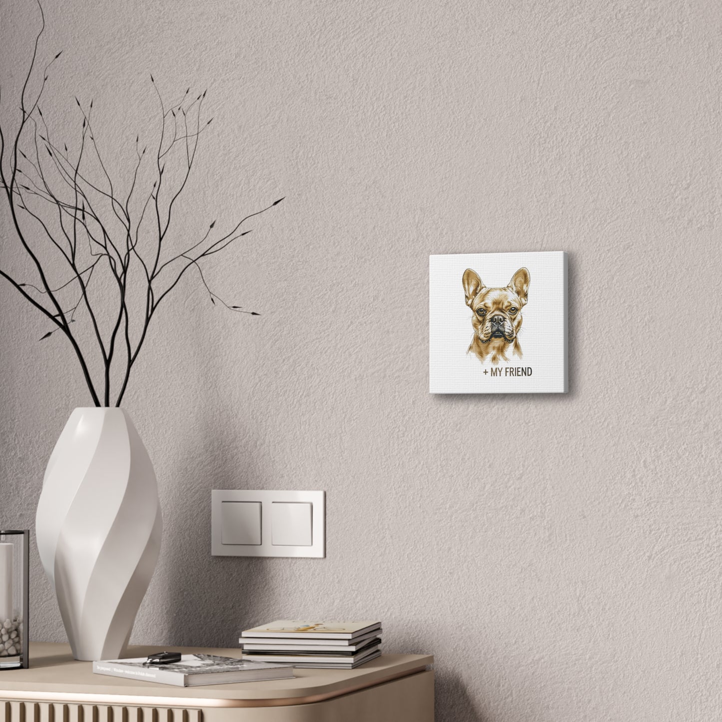 French Bulldog My Friend Canvas Wall Art | Eco Limited