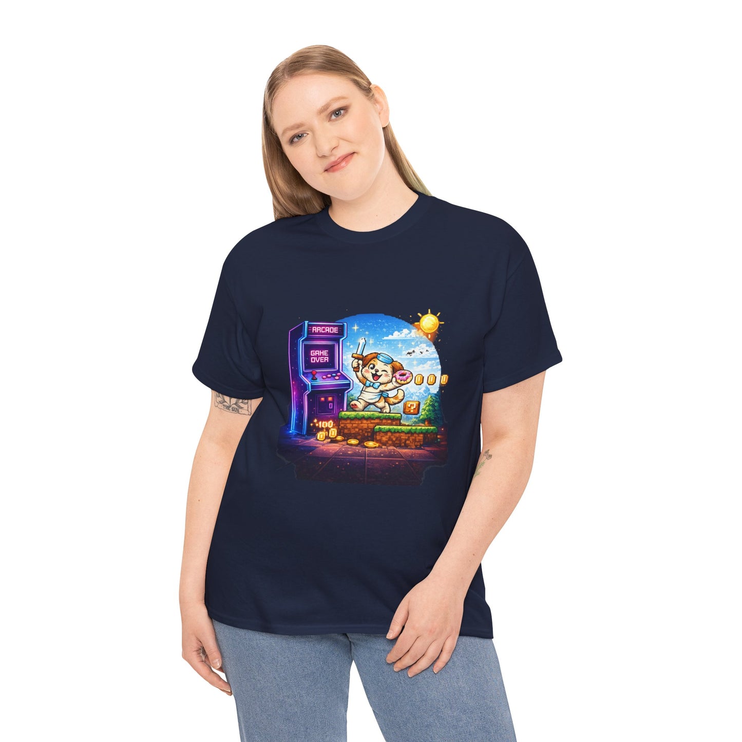 Pixel Arcade Bootleg Graphic T-Shirt | Eco - Limited