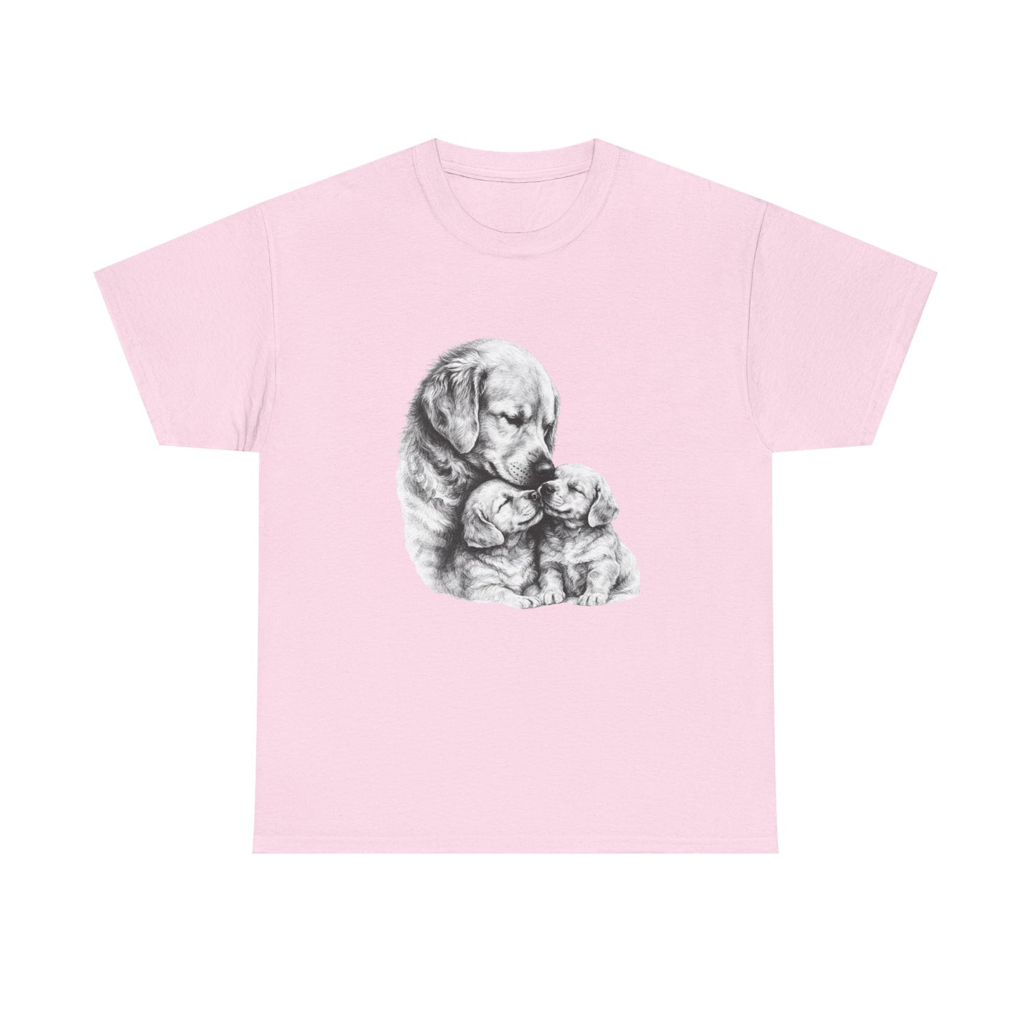Tender Dog Family Pencil Art T-Shirt | Eco - Limited