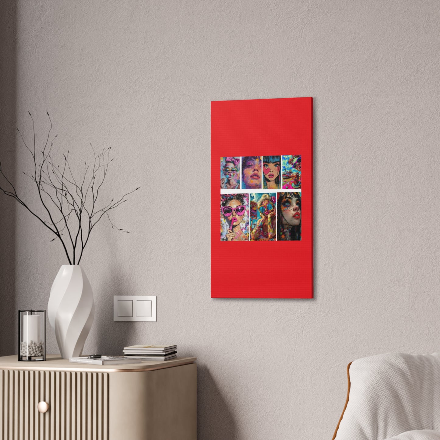 Pop Art Muse Canvas | Statement Wall Art