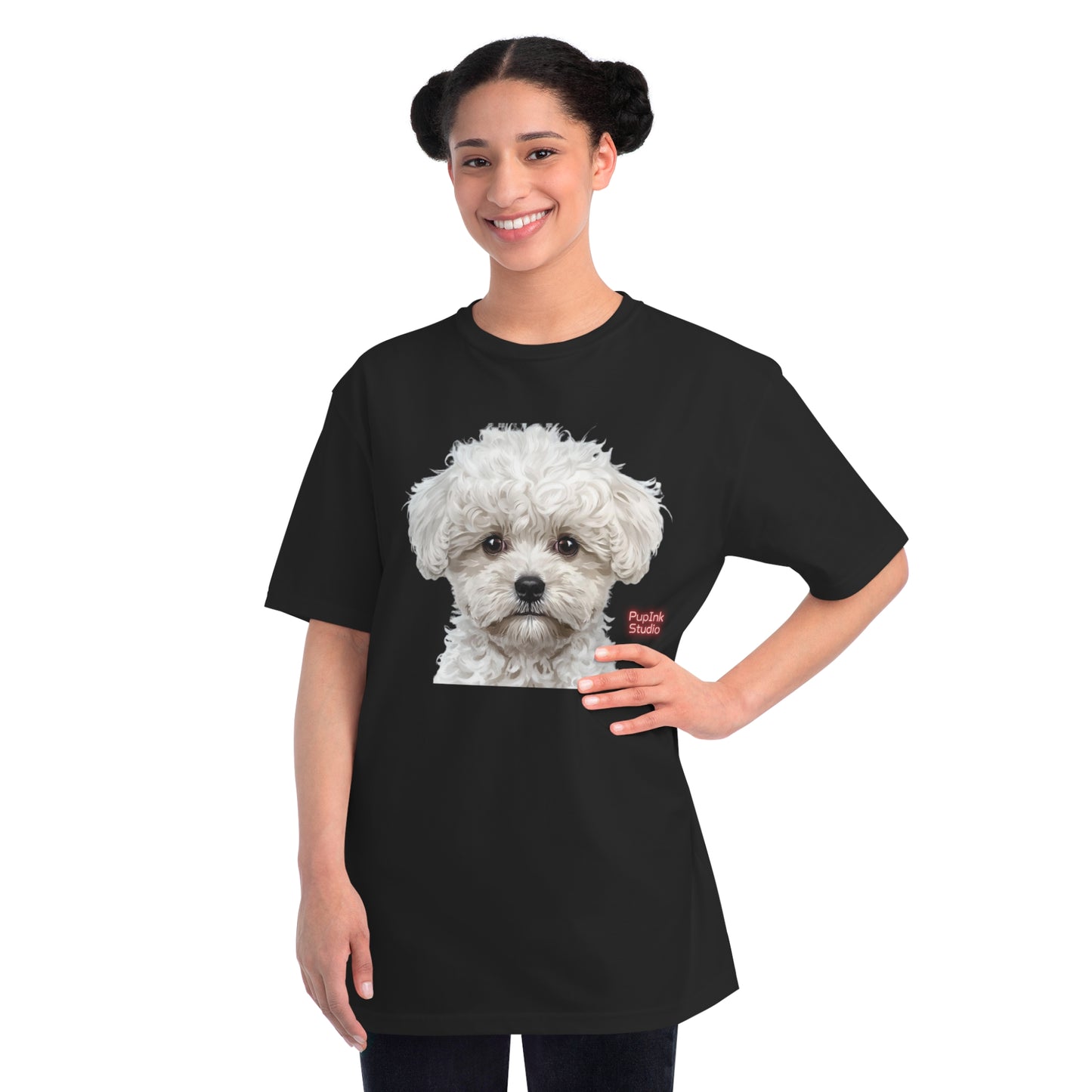 Organic Poodle Portrait T-Shirt | Organic-Limited