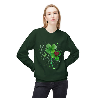 Lucky Love Clover Watercolor Sweatshirt | Eco-Limited