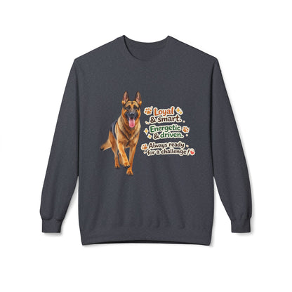 German Shepherd Character Sweatshirt | Eco-Limited