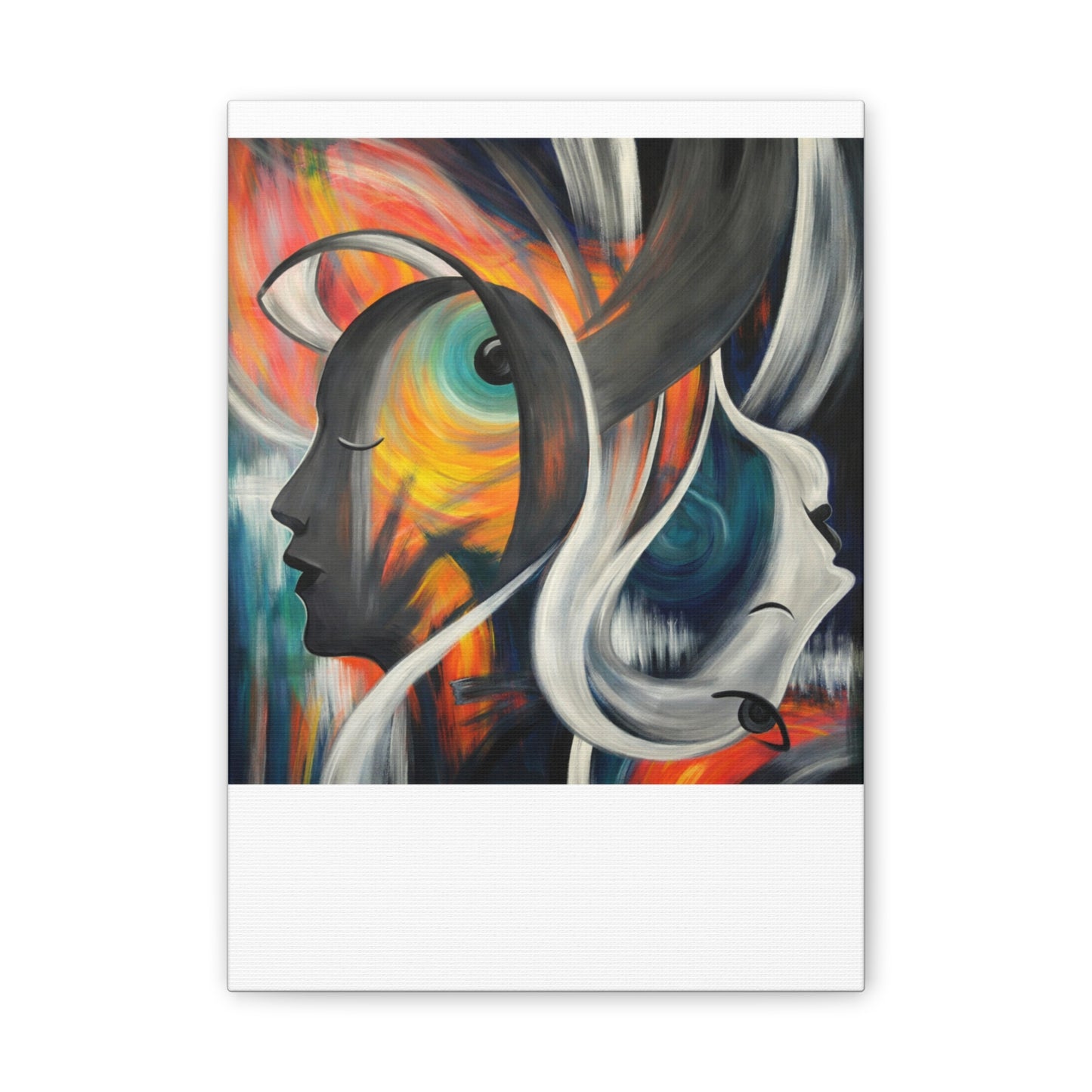 Abstract Expression Portrait Canvas | Eco-Limited