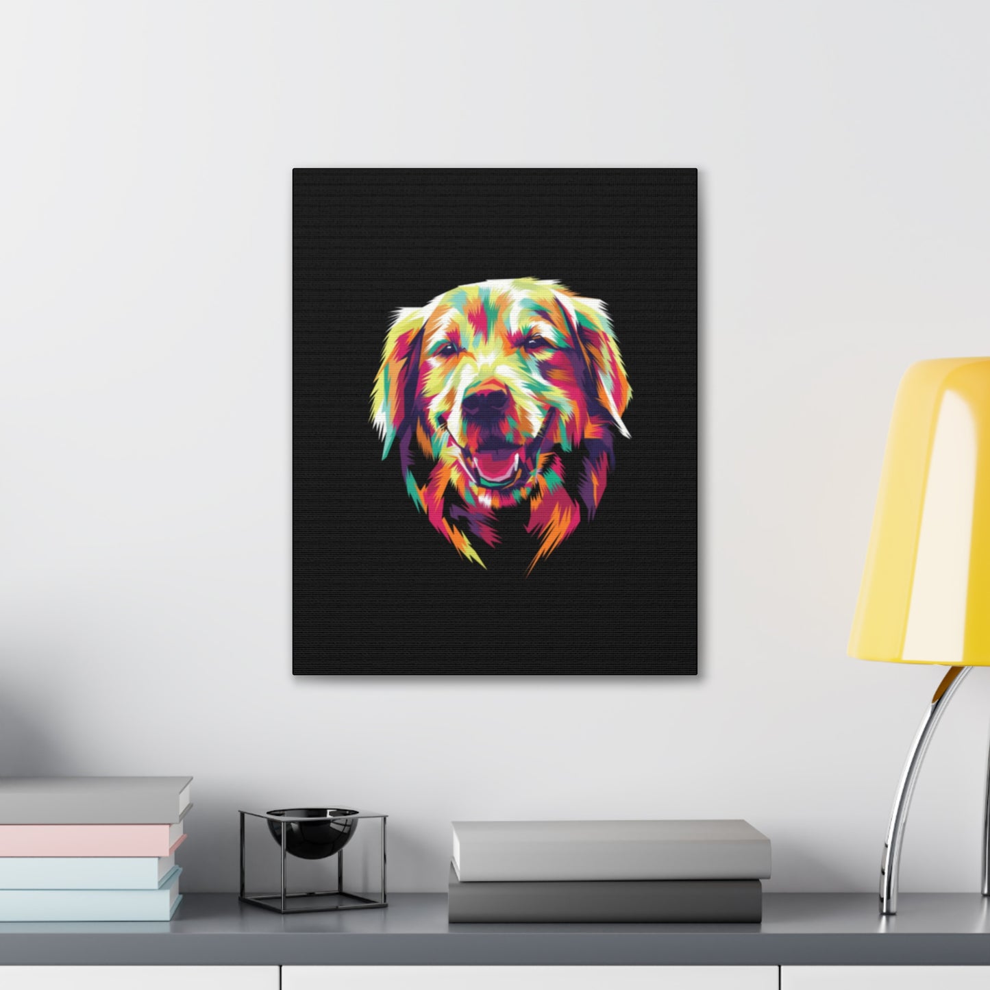 Color Burst Golden Smile Canvas | Eco-Limited