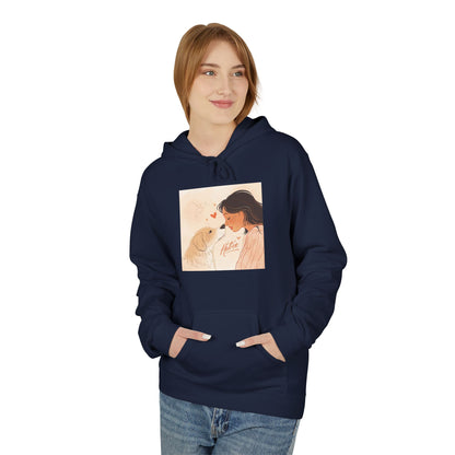 Dog Mom Love Moment Graphic Hoodie Gift | Eco-Friendly - Limited