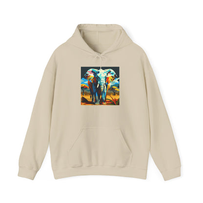 Electric Elephant Art Hoodie | Eco-Limited