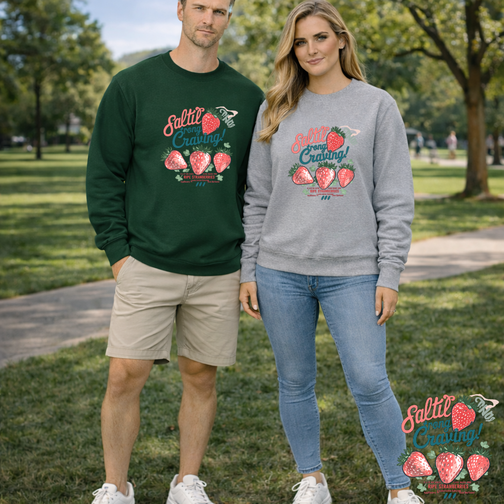 Salted Strong Craving Strawberry Graphic Sweater | Eco - Limited