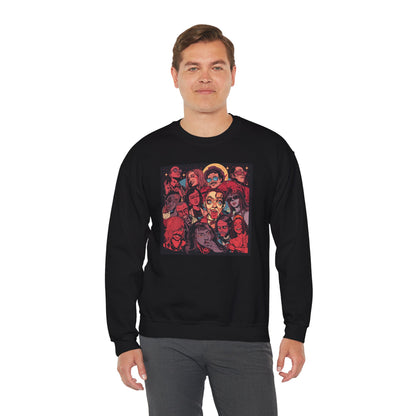 Rock Band Faces Art Sweater | Eco-Limited