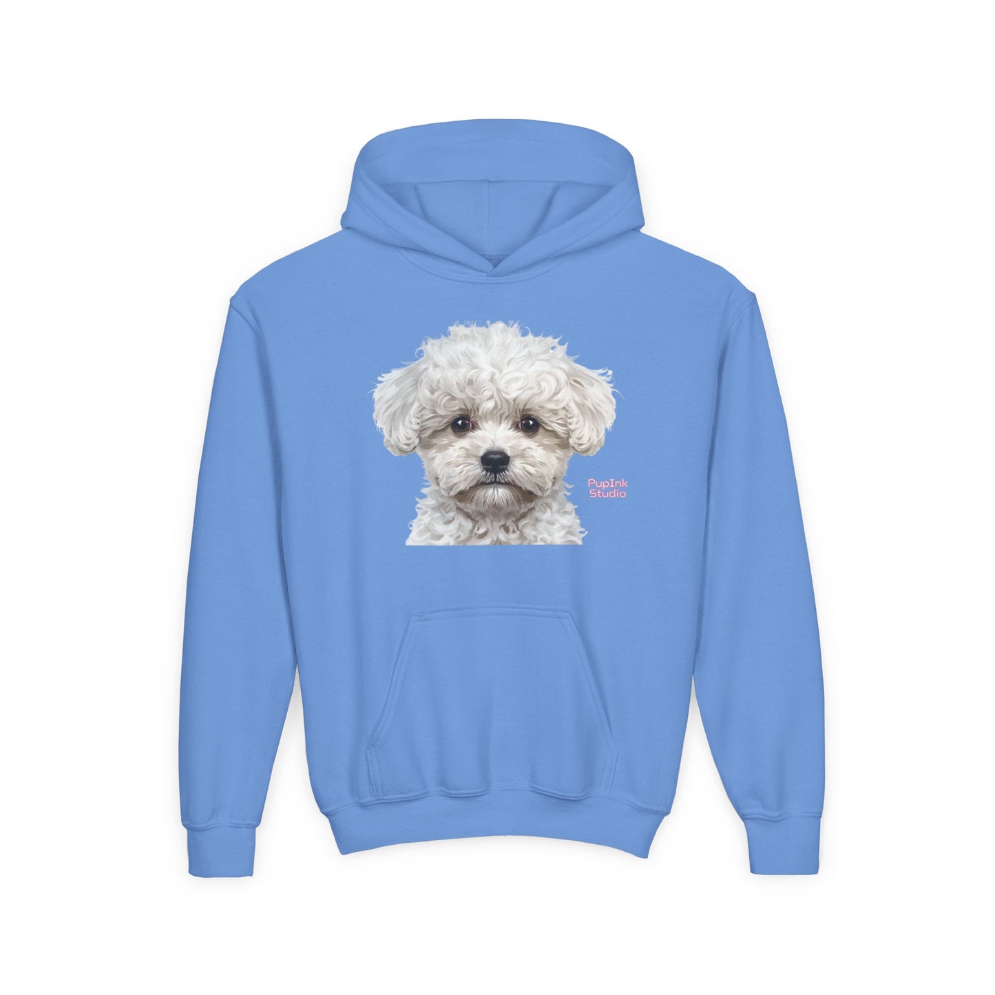 Cute White Puppy Face Youth Hoodie|Eco-Friendly - Limited