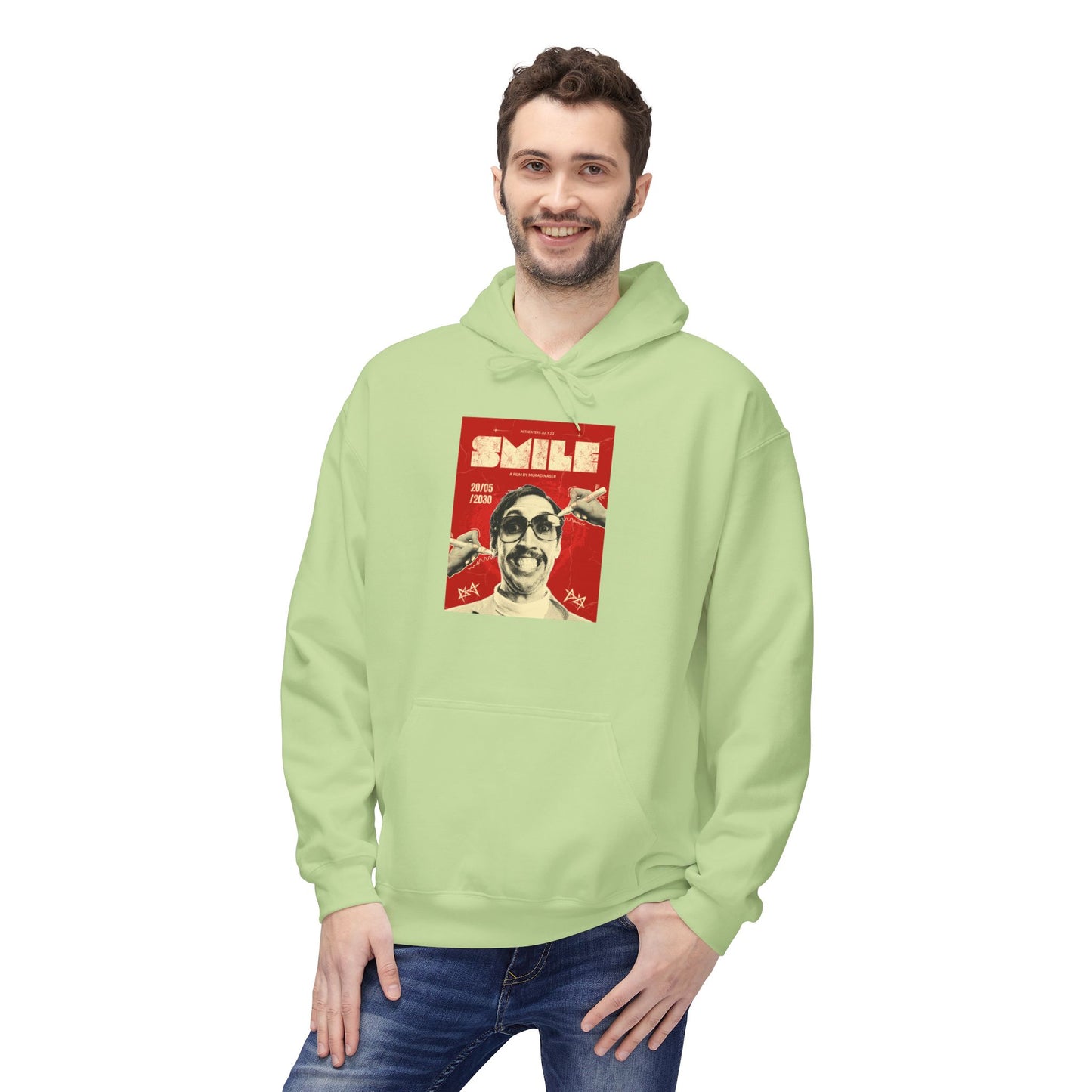 Bold Red Poster Graphic Hoodie | Street Art Edition