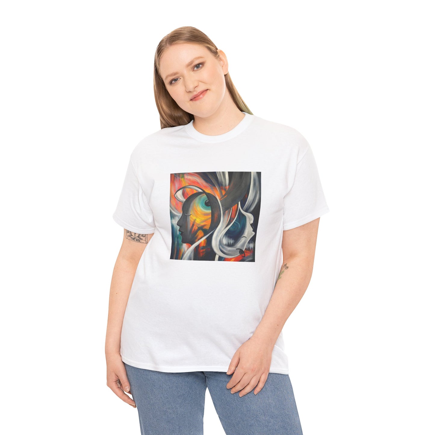 Abstract Expression Portrait T-Shirt | Eco-Limited
