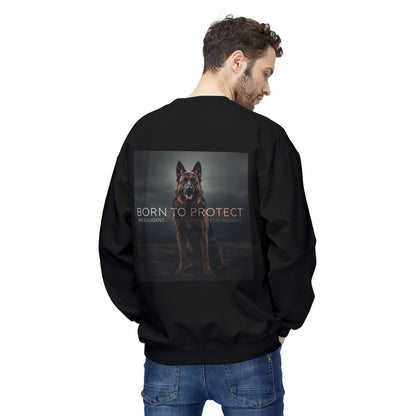German Shepherd Born To Protect Sweatshirt | Eco-Limited