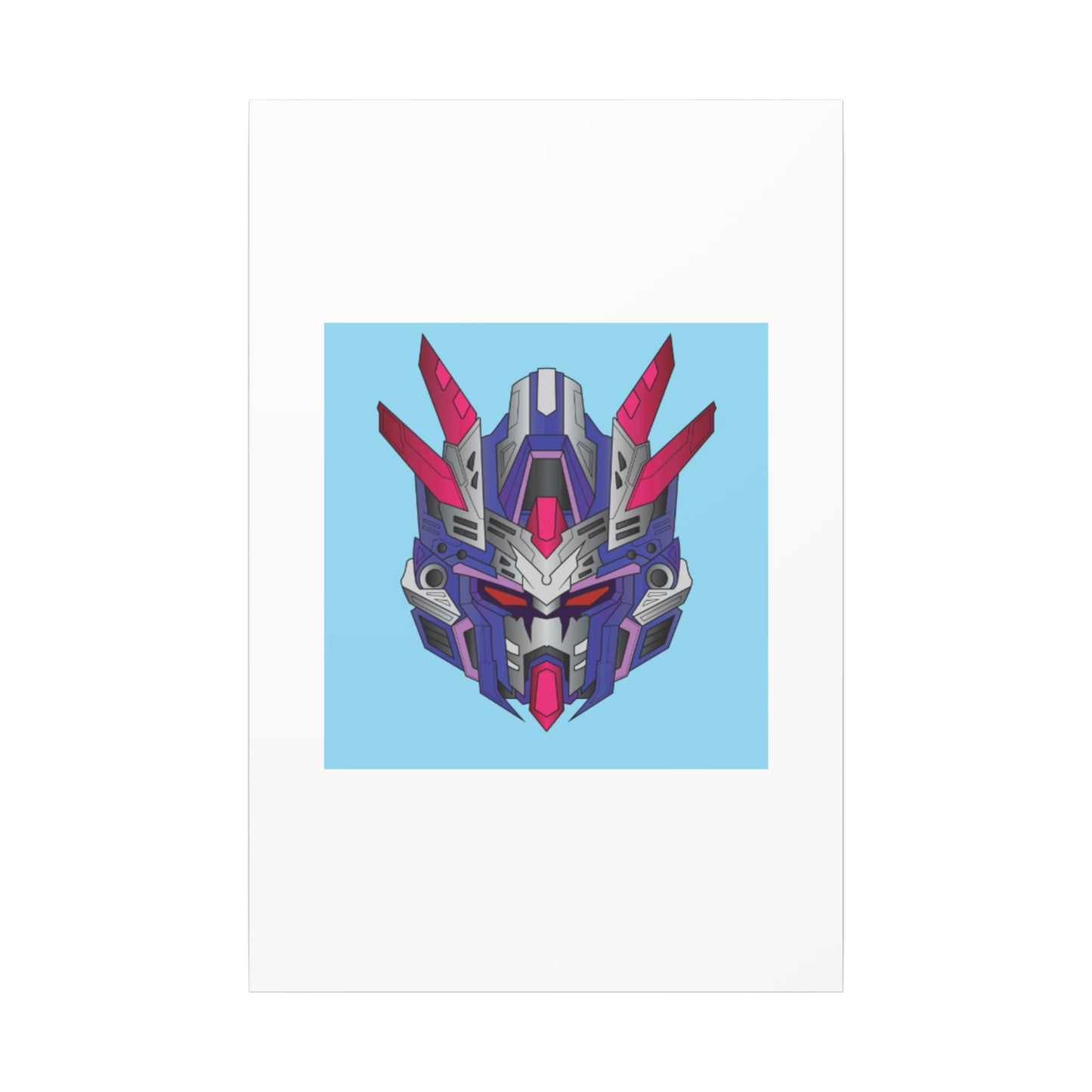 Mecha Warrior Helmet Organic Canvas