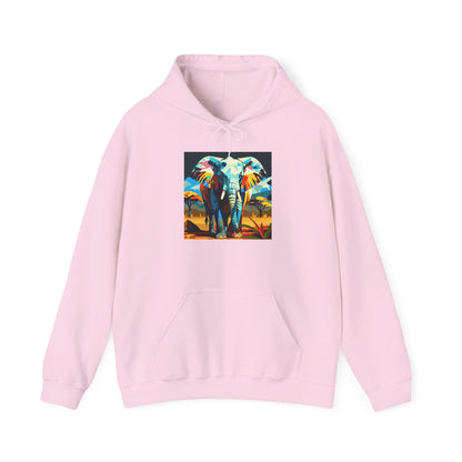 Electric Elephant Art Hoodie | Eco-Limited