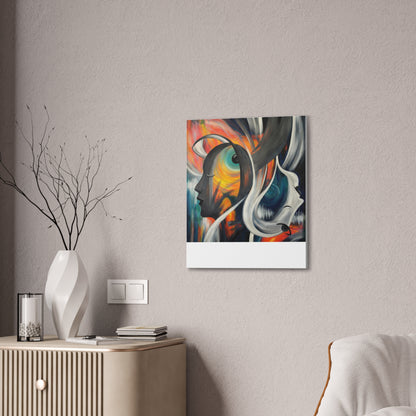 Abstract Expression Portrait Canvas | Eco-Limited