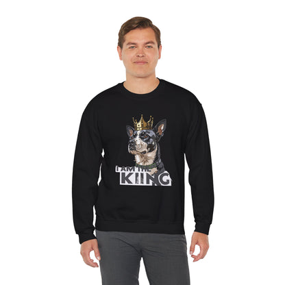 King Dog Crown Art Sweatshirt | Eco-Limited