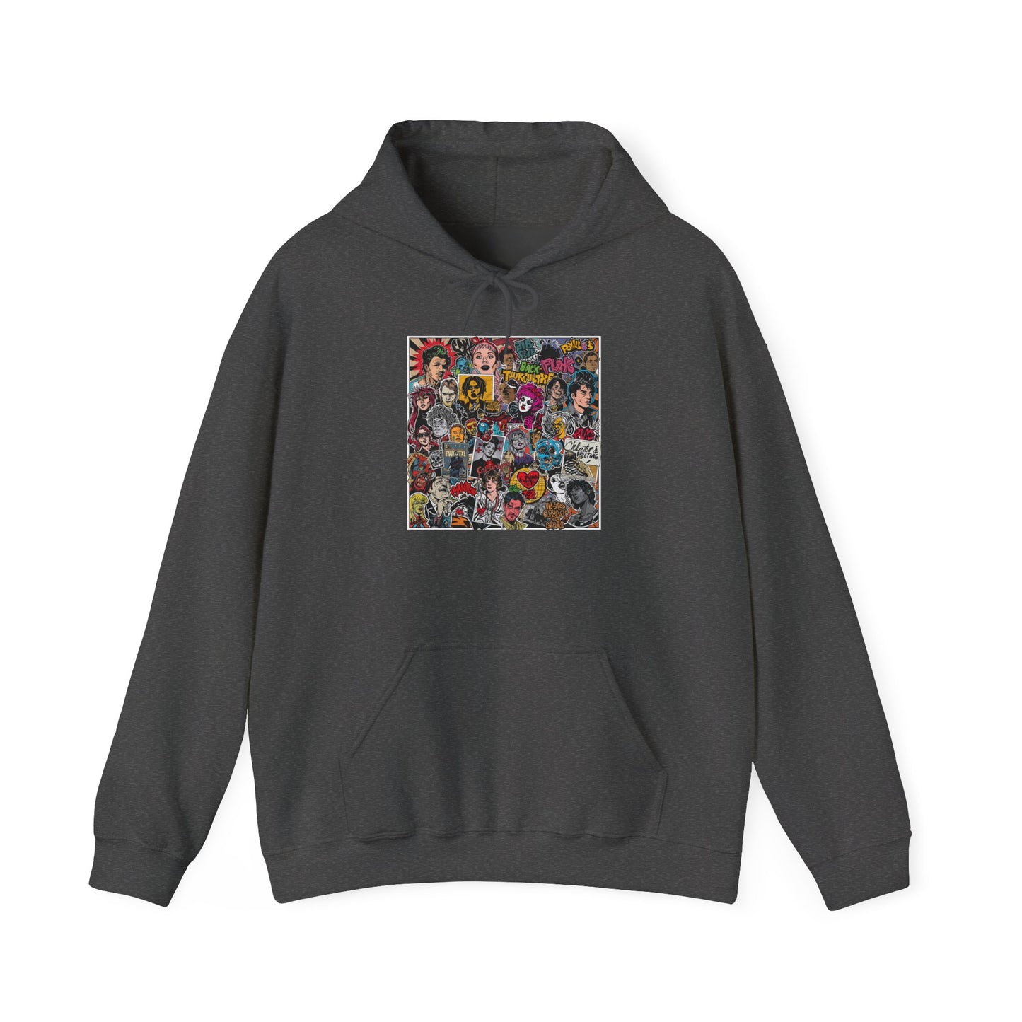 Rock Collage Street Art Hoodie | Eco-Limited