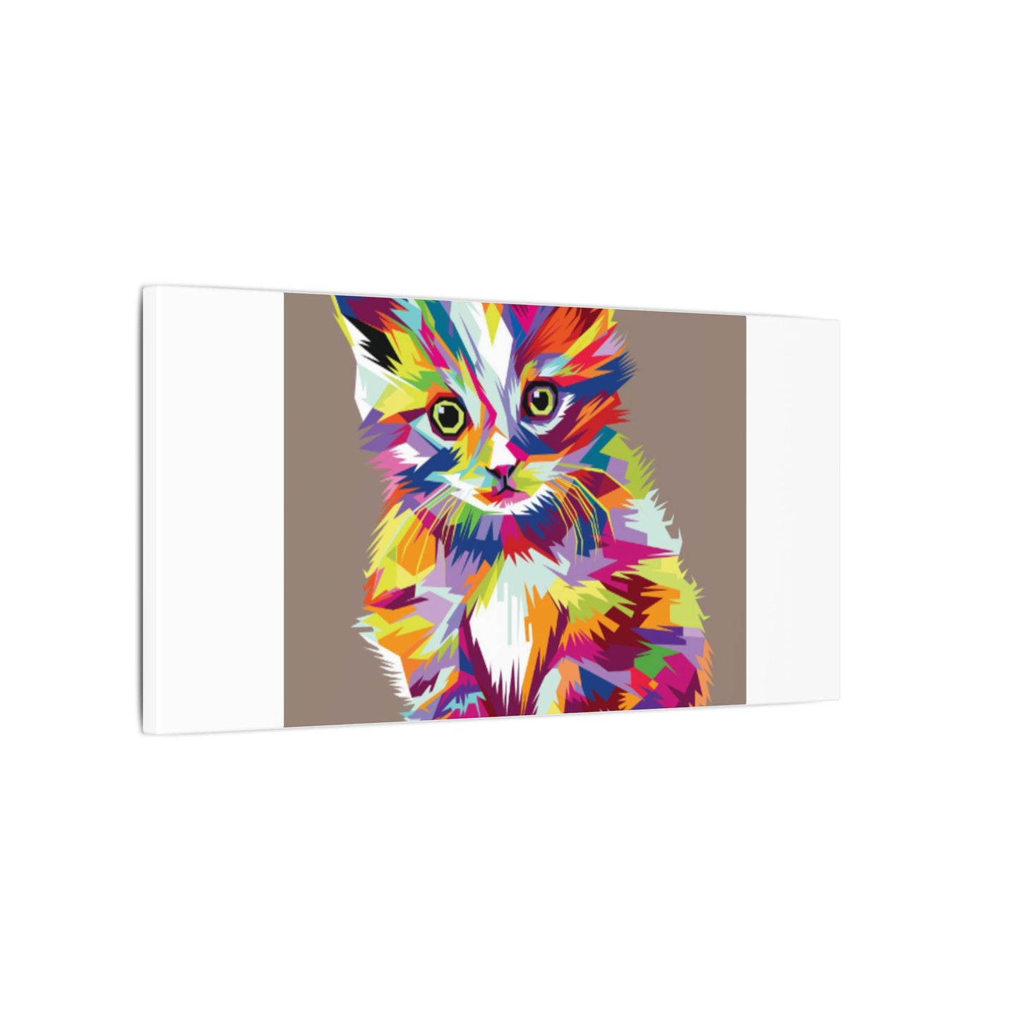 Vibrant Stretched Wall Art for Cat Lovers