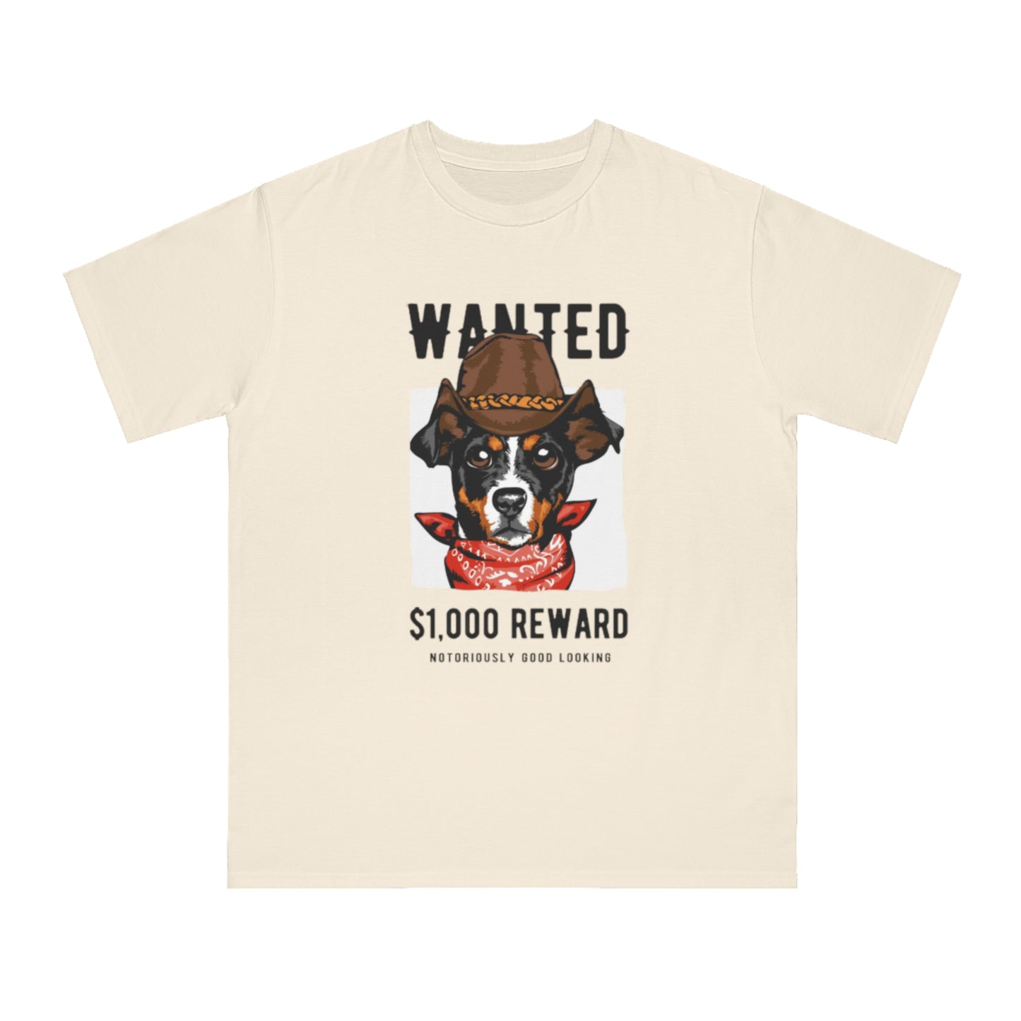 Organic Wanted Dog T-Shirt | Organic-Limited