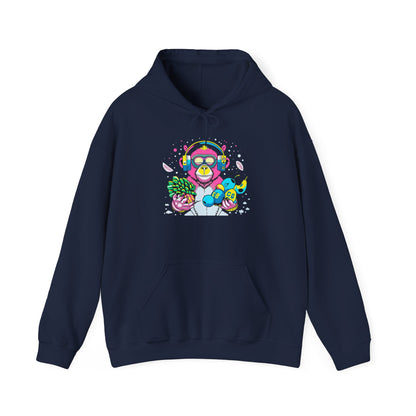 Neon Groove DJ Monkey Hoodie | Eco-Limited