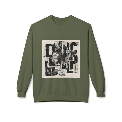 Life Matter Collage Graphic Sweater | Eco - Limited