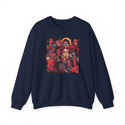 Rock Band Faces Art Sweater | Eco-Limited