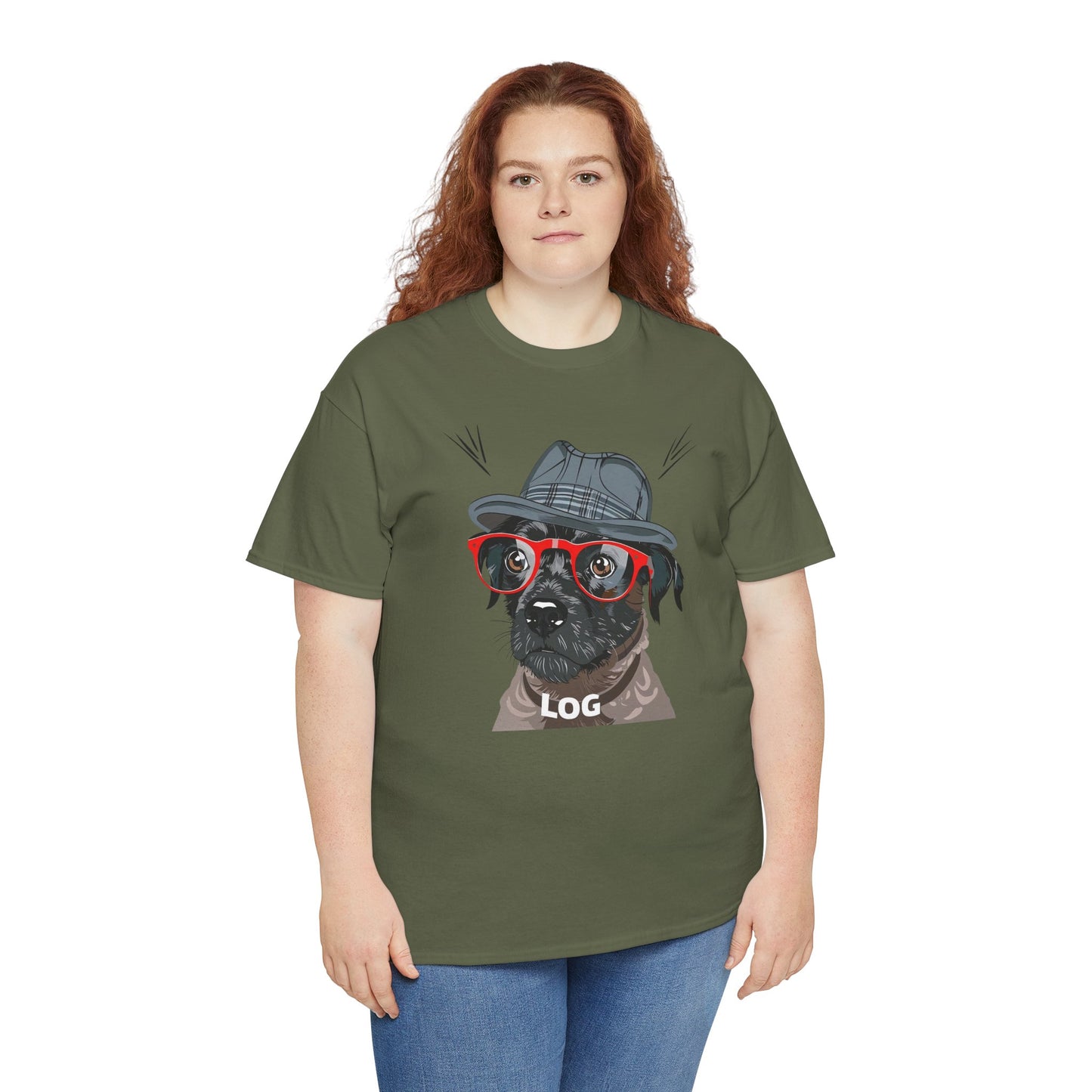 Hipster Dog Glasses T-Shirt | Eco-Limited