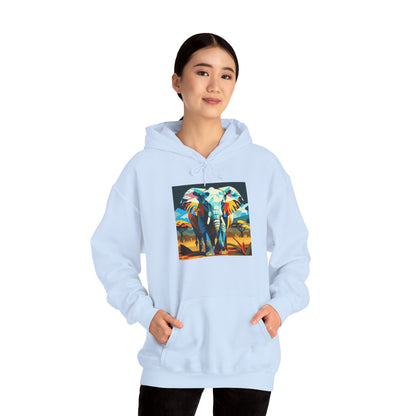 Electric Elephant Art Hoodie | Eco-Limited