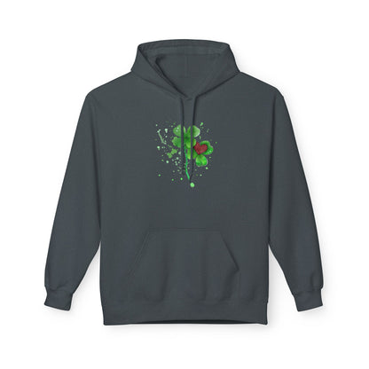 Lucky Heart Clover Watercolor Hoodie | Eco-Limited