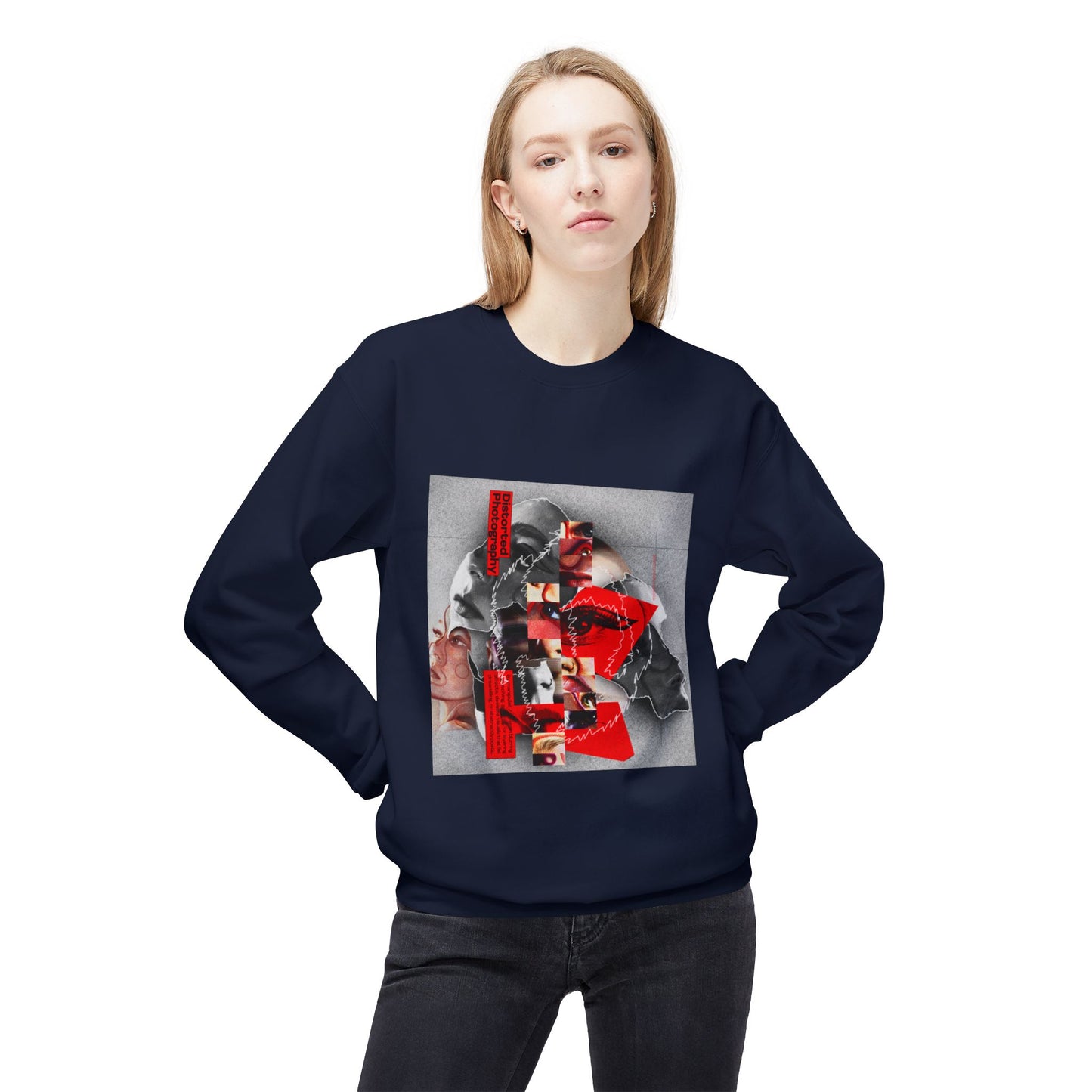 Surreal Identity Collage Sweatshirt | Eco-Limited