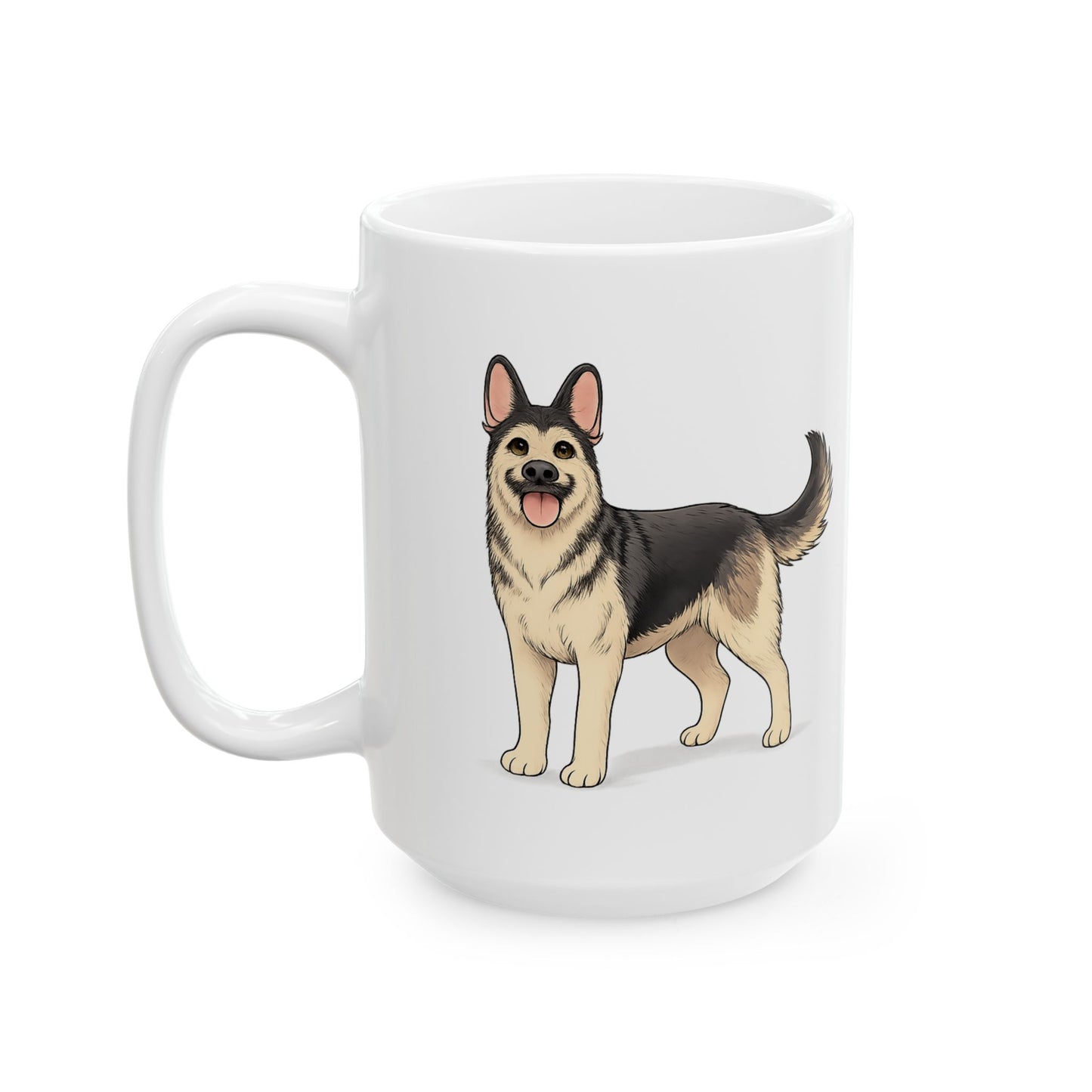 Cute Standing Dog Coffee Cup (11oz/15oz)